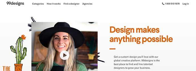99designs freelancing platform for designers