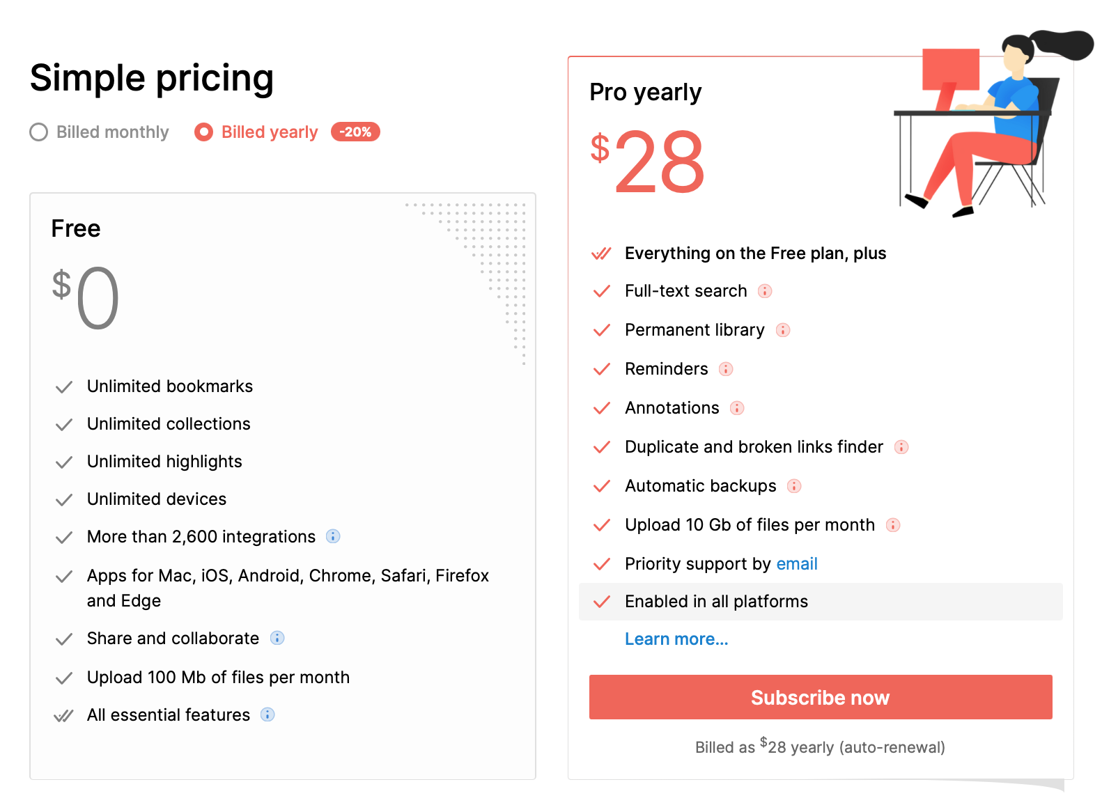 Raindrop.io bookmark manager pricing plans for 2023