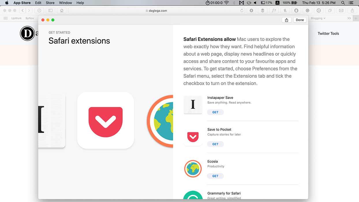 safari browser extensions macos app store