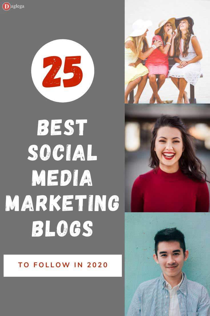 25 best social media marketing blogs Pinterest pin