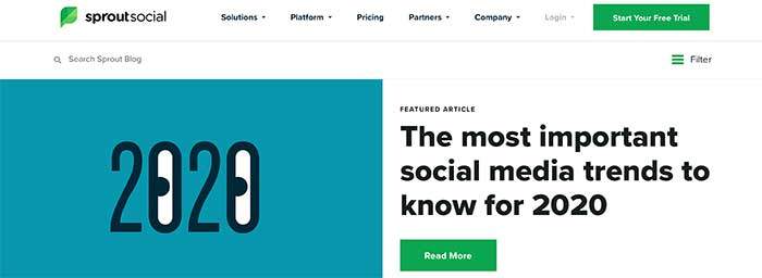 sprout social is one of the best social media marketing blogs