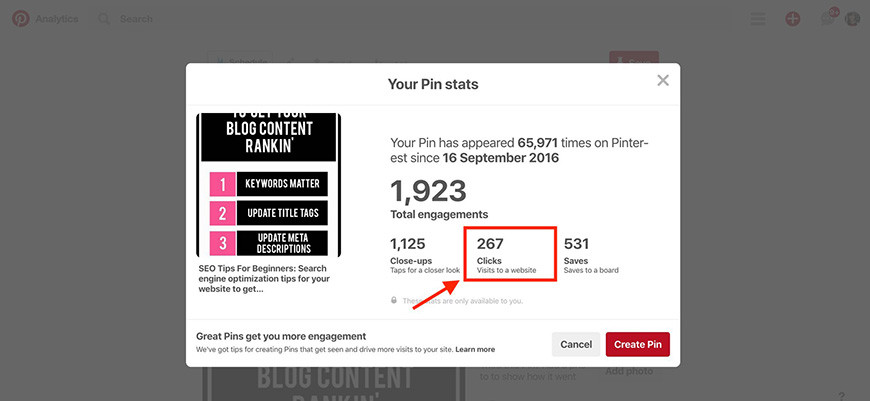 SEO tips for beginners high ranking Pinterest post