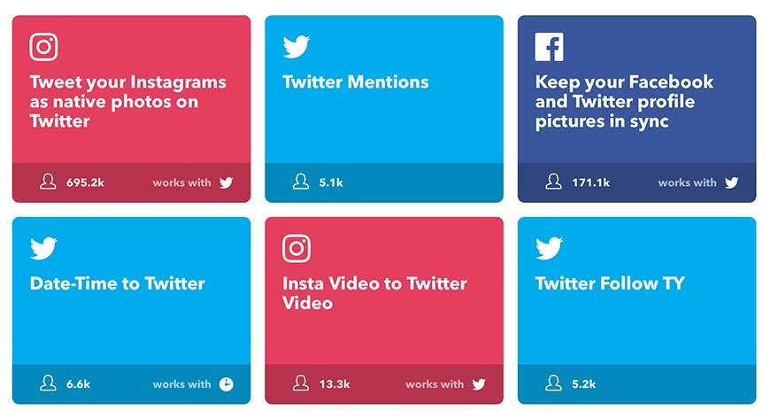 ifttt twitter applets for social media