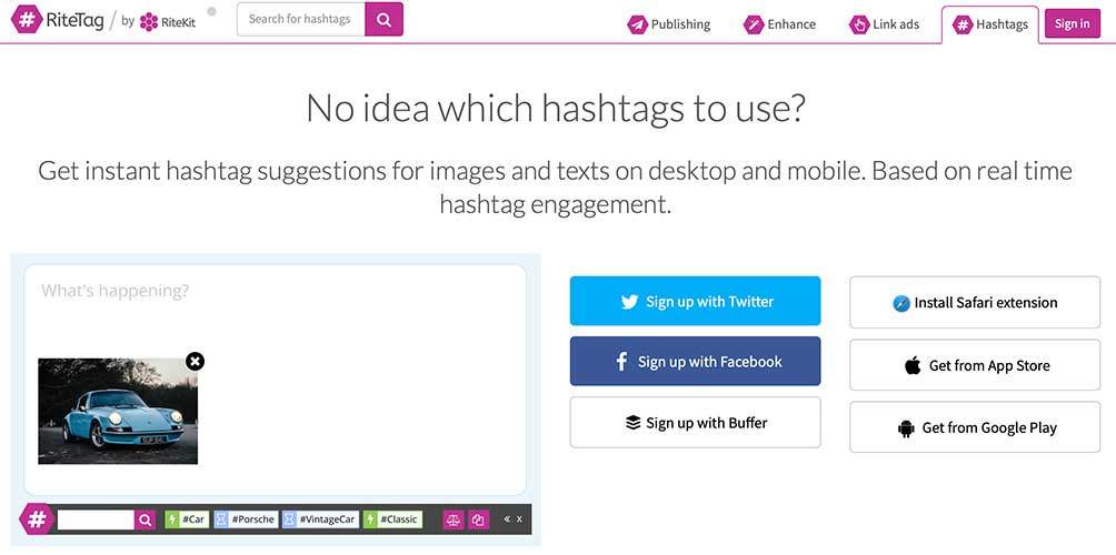 ritetag tool for social media best practices