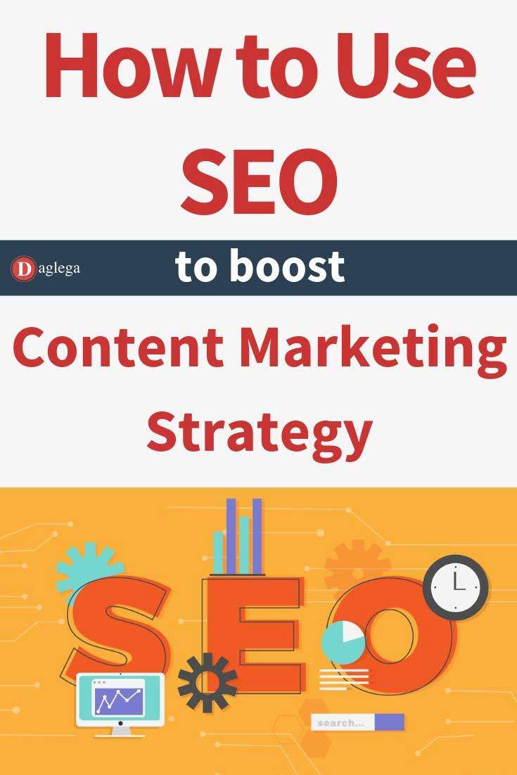 SEO to boost content marketing strategy Pinterest pin