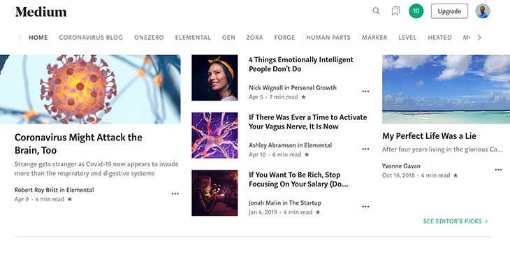 medium the best free blogging platform specially this time to write